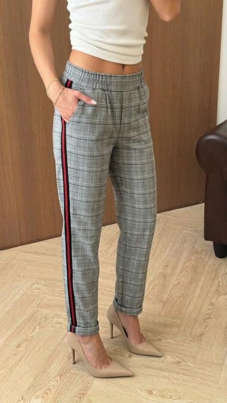 Tally weijl elegantne nohavice kárované kockovane, tally weijl,32