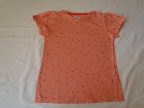 Oranžové tričko so srdiačkami, f&f,116