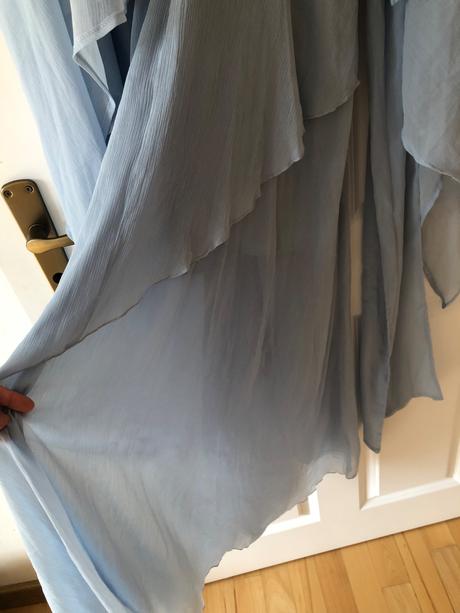 Bledomodré vílovské spoločenské šaty asos s, 36