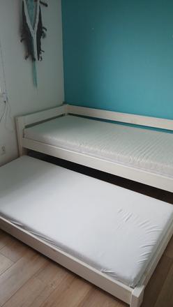 Postel s prístelkou komplet s matracmi, šírka (cm): 90,dĺžka (cm): 200