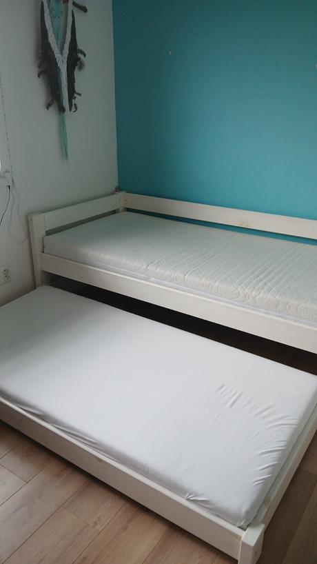 Postel s prístelkou komplet s matracmi, šírka (cm): 90,dĺžka (cm): 200