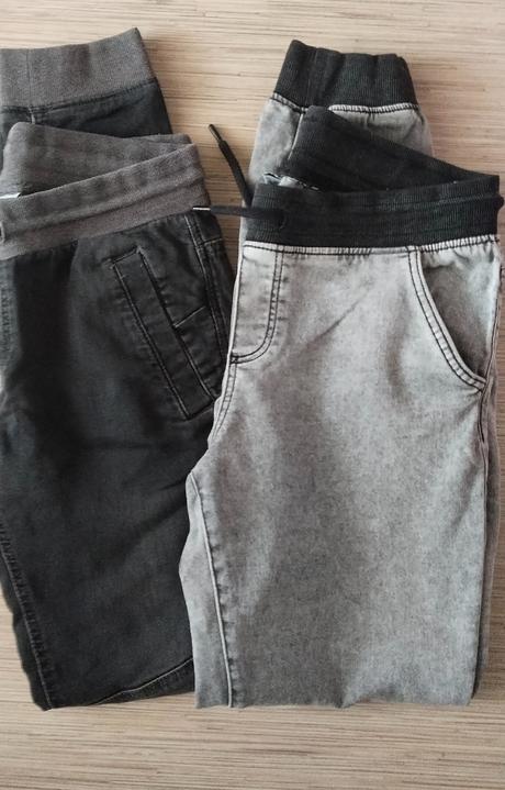 Riflle cena za  2 kusy, šedo čierne a čierno šedé,, chapter young,170