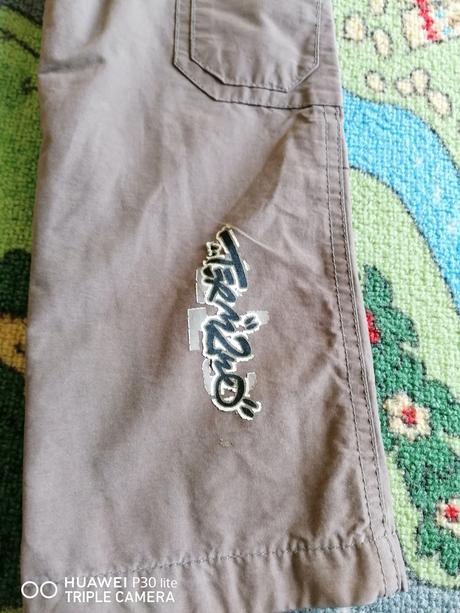 Kapsáčové zateplené nohavice s nastaviteľným pásom, 116