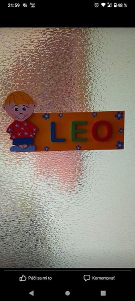 Menovka na dvere do detskej izby
