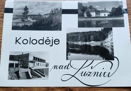 Stará pohľadnica kolodéje nad lužnicí,