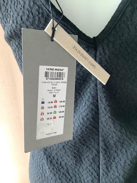 Šaty s visačkou, vero moda,m