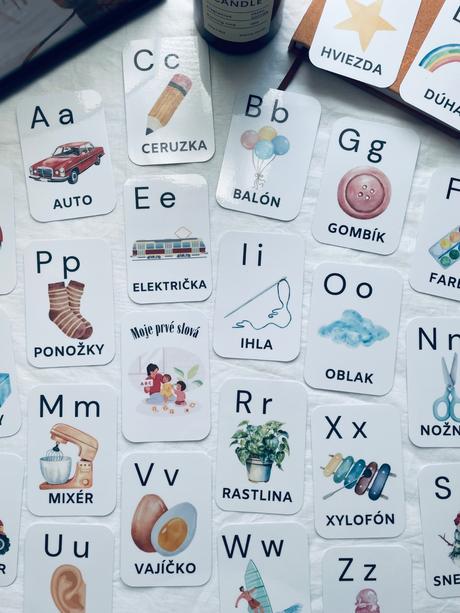 Moje prvé slová - slovenské abecedné kartičky, 
