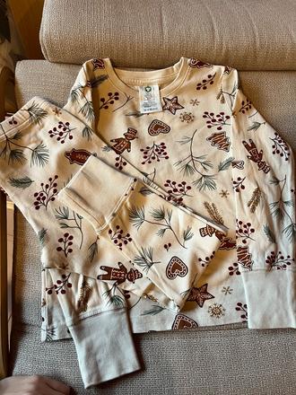 Lindex vianocne pyzamko 98/104, lindex,98