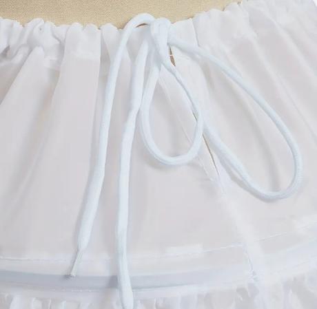 Kruhová biela spodnička 2 veľkosti, 128 - 176