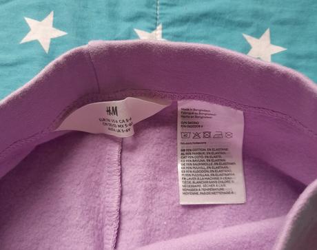 Fialové legíny, h&m,116