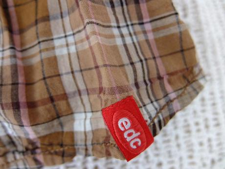 Károvaná košeľa edc, esprit,m