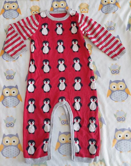 Pletený overal tučniaky zn.george veľ.86, george,86