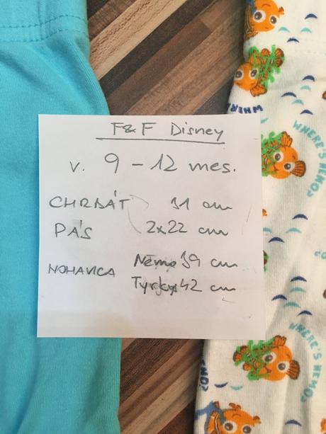 Pyžamo nemo 2 ks, f&f,74