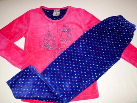 Hrejivé velúrové pyžamko pre 7-8 roč. kočku, vienetta kids,128
