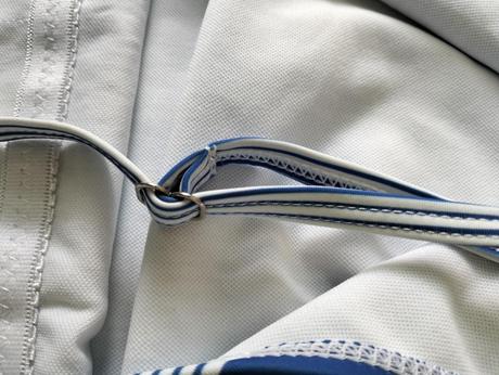 Modro biele plavky s volánikmi shein, v. xl/xxl, xl