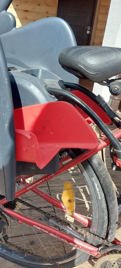 Zadná sedačka na bicykel,