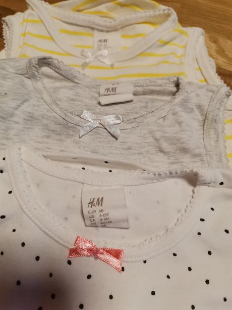 Tielka - body 3pack, h&m,68