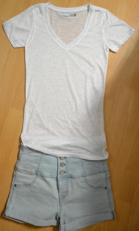 Moderný snehobiele priehladnejsi top xs/m, xs