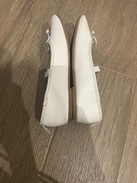 H&m biele baletky baleríny topánky č. 33, h&m,33