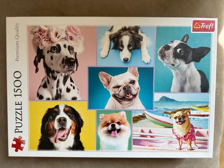 Puzzle 1500 kusov /farebný psíkovia, 