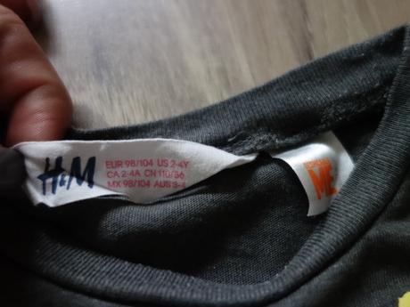 Tričko h&m mimoni 98/104, h&m,98