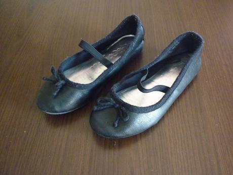 Čierne balerínky, matalan,32