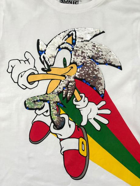 Sonic glitrované tričko veľ. 134, c&a,134