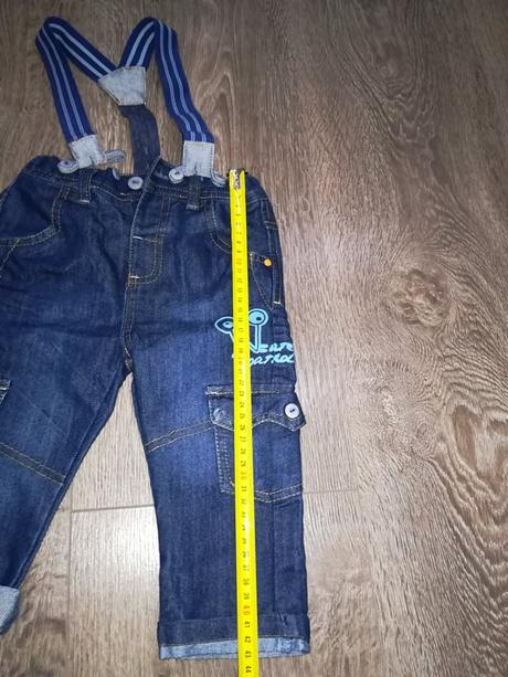 Riflové nohavice s trakmi, veľk. 86, 86