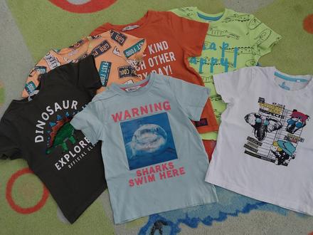 Tričká s krátkym rukávom 6 kusov, 110