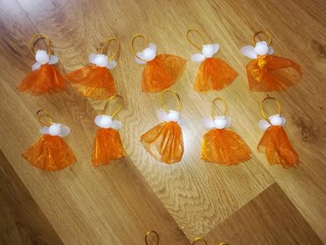 8kusov - anjelikovia na stromček hand made, 