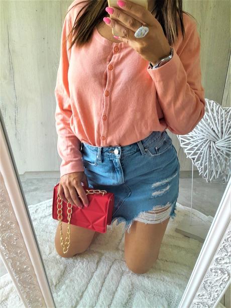 Oranžový svetrík-46, 46