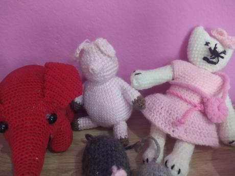 Háčkované hračky,