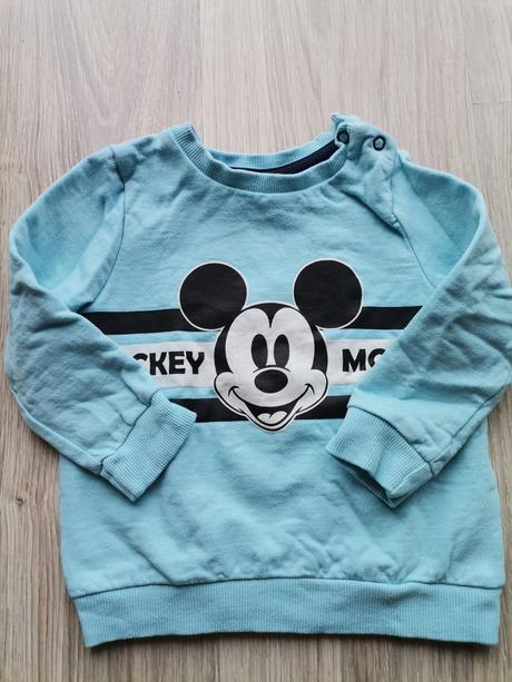 Chlapčenska mikina mickey bledomodrá, disney,80