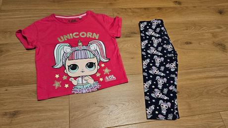 Tričko l.o.l. a capri nohavice 122, c&a,122