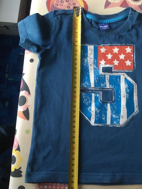 Modre bavlnené tričko 1,5 roka, dopodopo,86