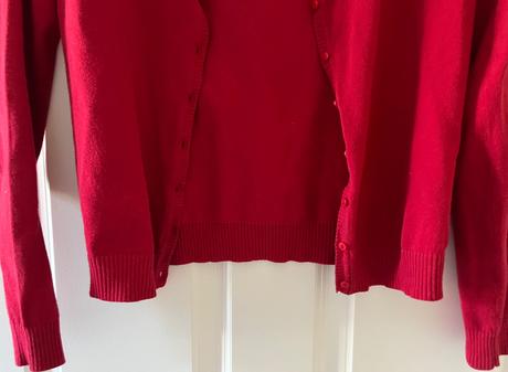 Tmavočervený svetrík na gombíky, zara, m/38, zara,m