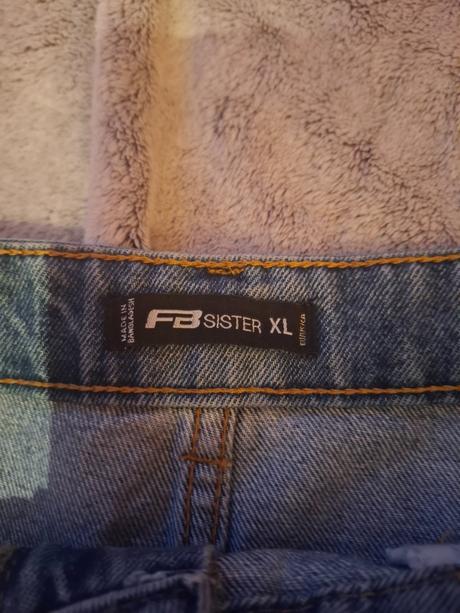 Dámska riflova sukňa, fishbone,xl