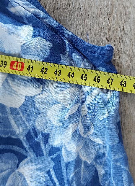Modré letné šaty na remienka, h&m,40