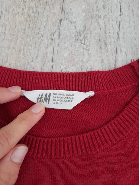 Vianočný sveter, h&m,146