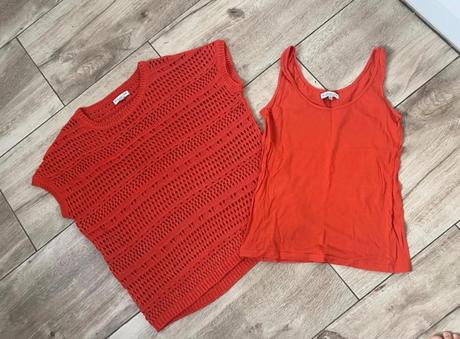 Hačkovany svetrik+top, f&f,38