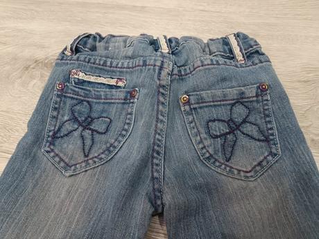 Dievčenské rifle s mašľami 110, 110