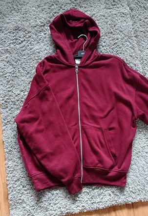 Bordová nová mikina xs, bershka,s / xs