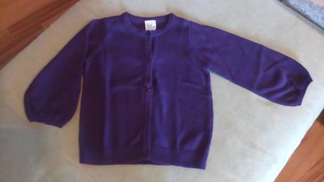 Fialový svetrik, h&m,74