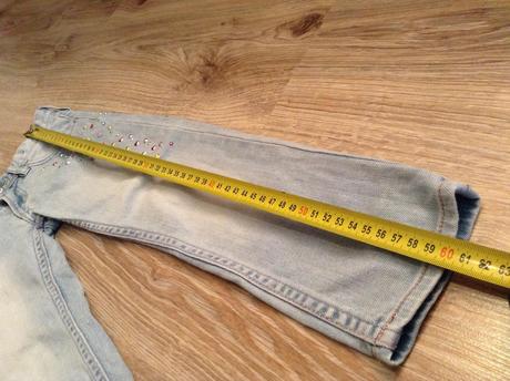 Riflová košela s kamienkami hm 3-4 r, h&m,104