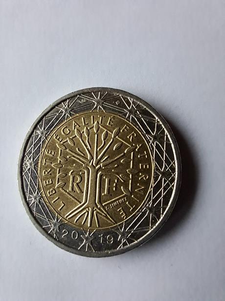 2 eur francuzsko 2020,2019, 