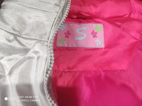 Predám krásnu  bundu a vestičku, 122