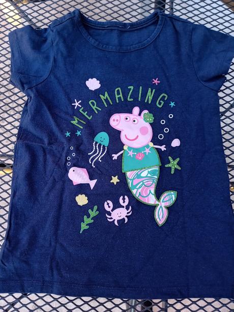 Tričko bavlnené pepa pig mermaizing, 104
