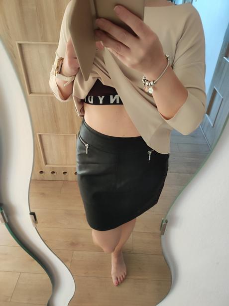 Koženková sukňa orsay veľ 38, orsay,38