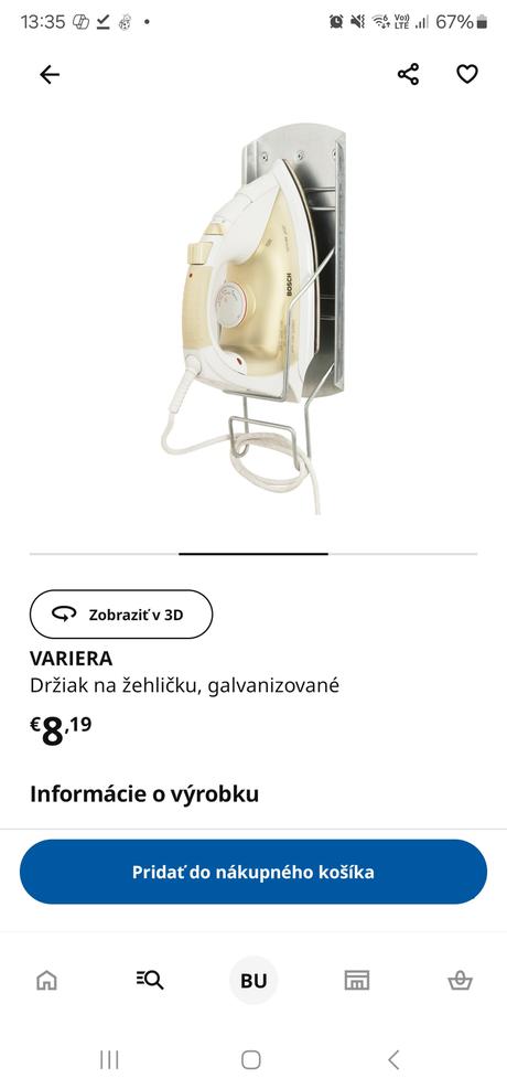 Držiak na žehličku, 