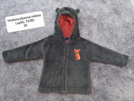 Hrubsia plysova mikina, lupilu, 74/80, lupilu,74